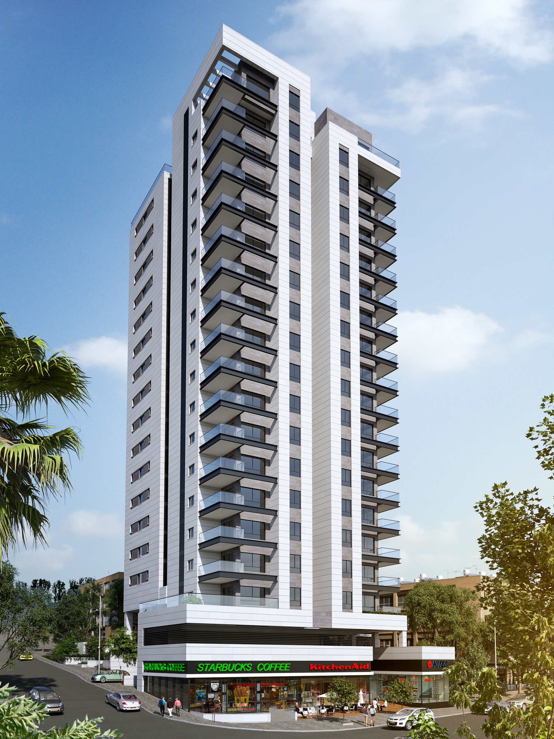Rehovot - Herzl Eizenberg St., - 64 Residential Units and Commercial Floor Space  